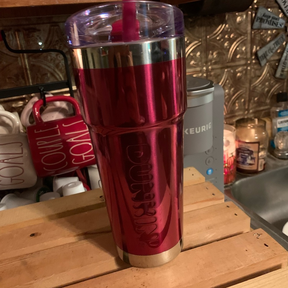 24 oz Dunkin’ Insulated Tumbler Hot Pink